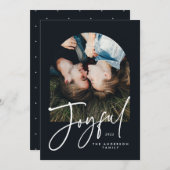 モダンエレガントトレンディータイポグラフィブラック1枚 (正面/裏面)