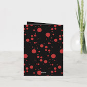 モダンエレガントトレンディータイポグラフィレッド1枚 シーズンカード (裏面)