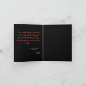 モダンエレガントトレンディータイポグラフィレッド1枚 シーズンカード (内部)