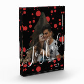 モダンエレガントトレンディータイポグラフィレッド1枚 フォトブロック (左)