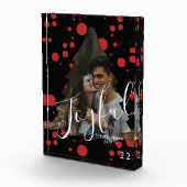 モダンエレガントトレンディータイポグラフィレッド1枚 フォトブロック (右)