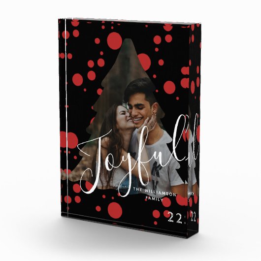 モダンエレガントトレンディータイポグラフィレッド1枚 フォトブロック (右)