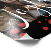 モダンエレガントトレンディータイポグラフィレッド1枚 フォトプリント            (角)