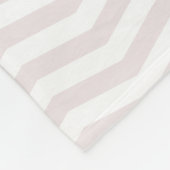 モダンエレガントトレンディーベージュ白ストライプのテンプレート フリースブランケット (角)