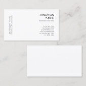 モダンエレガントトレンディーミニマル企業テンプレート 名刺 (正面/裏面)