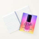モダンエレガントトレンディー爪、 ネイルサロンアポイントメント本 ノートブック (内部)