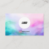 モダンエレガントトレンディー睫毛美しいサロン 名刺 (裏面)