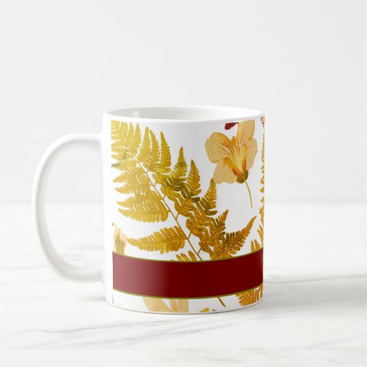 モダンエレガントハロウィン離れ春と花 コーヒーマグカップ (左)