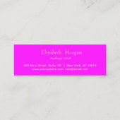 モダンエレガントハート ロイヤリティカード (裏面)