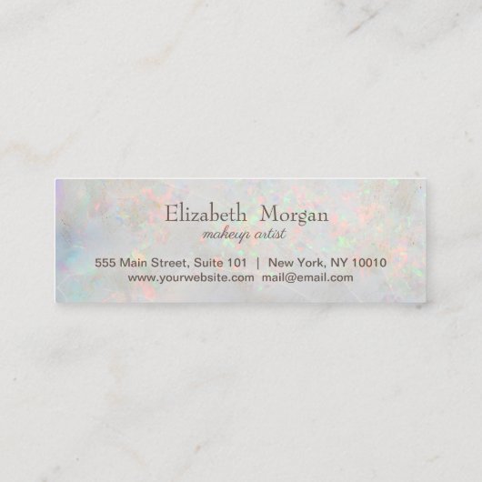 モダンエレガントハート ロイヤリティカード (裏面)