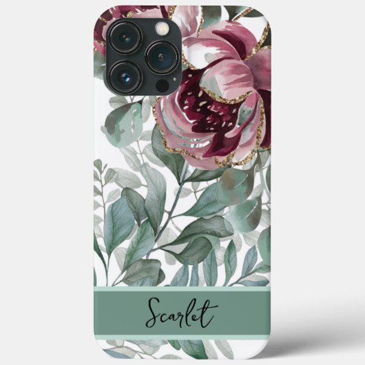 モダンエレガントバラの花ケースメイトiPh Case-Mate iPhoneケース (裏面)