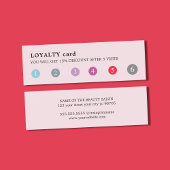 モダンエレガントバラカラフルパンチ美しいサロン ロイヤリティカード
