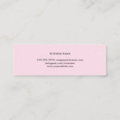 モダンエレガントバラ印刷クラフト紙コンサルタント スキニー名刺 (裏面)