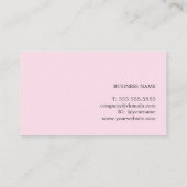 モダンエレガントバラ印刷クラフト紙コンサルタント 名刺 (裏面)