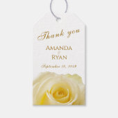 モダンエレガントバラ結婚フローラ ギフトタグ (正面)