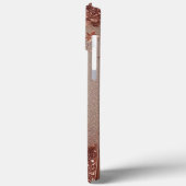 モダンエレガントバラ金ゴールドと花模様10 Case-Mate iPhoneケース (裏面 / 左)