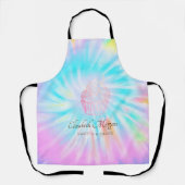 モダンエレガントバラ金ゴールドカップケーキ絞り染め エプロン (正面)