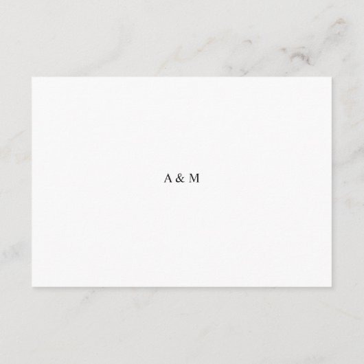 モダンエレガントバラ金ゴールドハート結婚詳細 エンクロージャーカード (裏面)