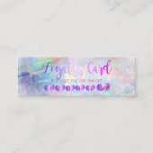 モダンエレガントバラ金ゴールドハート、Opal ロイヤリティカード (正面)