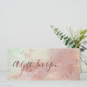 モダンエレガントバラ金ゴールド水彩絵画家 (スタンド正面)