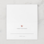 モダンエレガントバラ金ゴールド結婚のテーブル座席表 プレイスカード (外部開封)