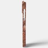 モダンエレガントバラ金ゴールド花模様3 Case-Mate iPhoneケース (裏面 / 左)