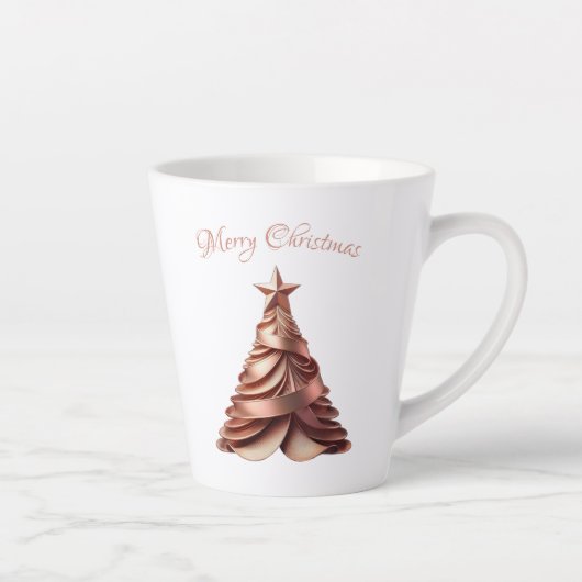 モダンエレガントバラ金ゴールド カフェラテマグ (右)