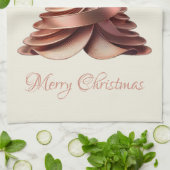 モダンエレガントバラ金ゴールド キッチンタオル (折り畳み)