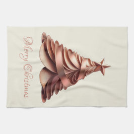 モダンエレガントバラ金ゴールド キッチンタオル