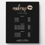 モダンエレガントバラ金ゴールド フォトプラーク (正面)