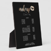 モダンエレガントバラ金ゴールド フォトプラーク (側面)