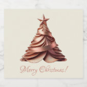 モダンエレガントバラ金ゴールド リキュールボトルラベル (シングルラベル)