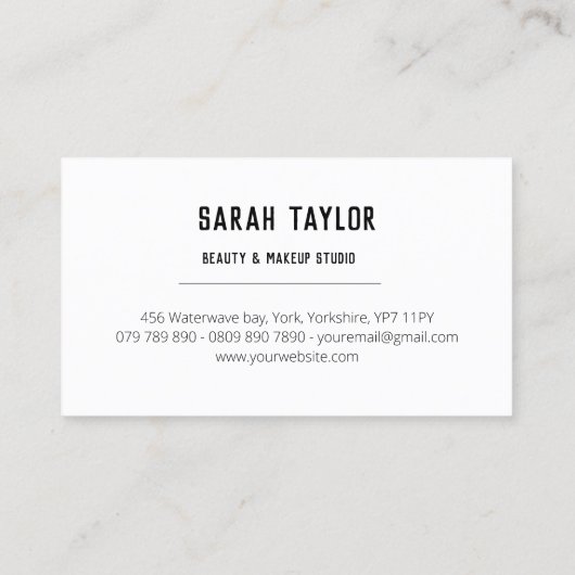 モダンエレガントバラ金ホイルカスタム 名刺 (裏面)