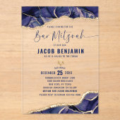 モダンエレガントバー アクリル招待状 (正面)