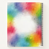 モダンエレガントパーソナライズされたカラフルテンプレート ノートブック (裏面)