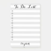 モダンエレガントパーソナライズされたチェックリスト ポストイット (正面)