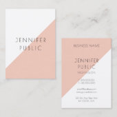 モダンエレガントパーソナライズされたミニマルテンプレート 名刺 (正面/裏面)