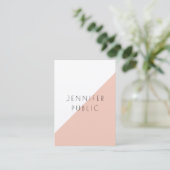 モダンエレガントパーソナライズされたミニマルテンプレート 名刺 (スタンド正面)