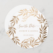 モダンエレガントパーソナライズされた金ゴールド (正面/裏面)