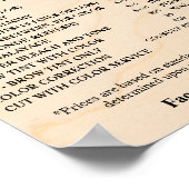 モダンエレガントビューティーサロン料金表 ポスター (角)