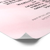 モダンエレガントビューティーサロン料金表 ポスター (角)