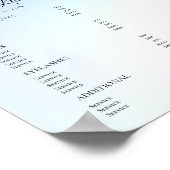 モダンエレガントビューティーサロン料金表 ポスター (角)