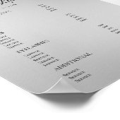 モダンエレガントビューティーサロン料金表 ポスター (角)