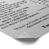 モダンエレガントビューティーサロン料金表 ポスター (角)