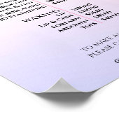 モダンエレガントビューティーサロン料金表 ポスター (角)