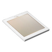 モダンエレガントピンクと金ゴールド縁縁ど付き ノートパッド (アングル)