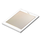 モダンエレガントピンクと金ゴールド縁縁ど付き ノートパッド (回転)