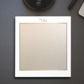 モダンエレガントピンクと金ゴールド縁縁ど付き ノートパッド