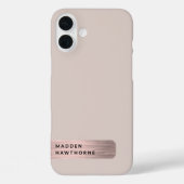 モダンエレガントフェイクバラ金ゴールドブラッシュドメタルシック Case-Mate iPhoneケース (裏面)