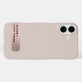 モダンエレガントフェイクバラ金ゴールドブラッシュドメタルシック Case-Mate iPhoneケース (裏面 (横))